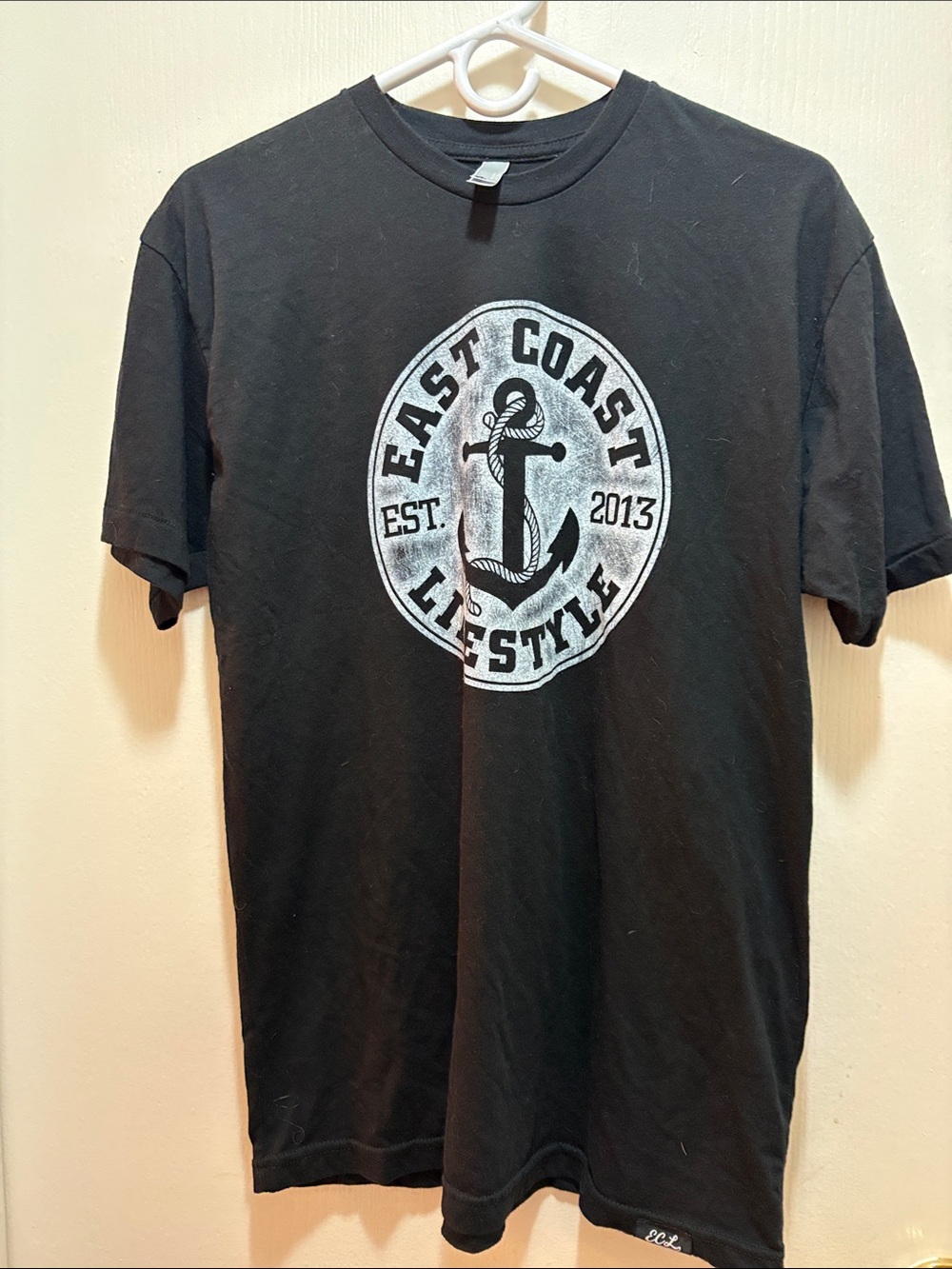 East Coast Lifestyle Black Graphic Short-Sleeve Tee